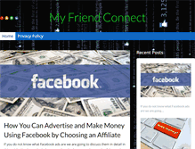Tablet Screenshot of myfriendconnect.com